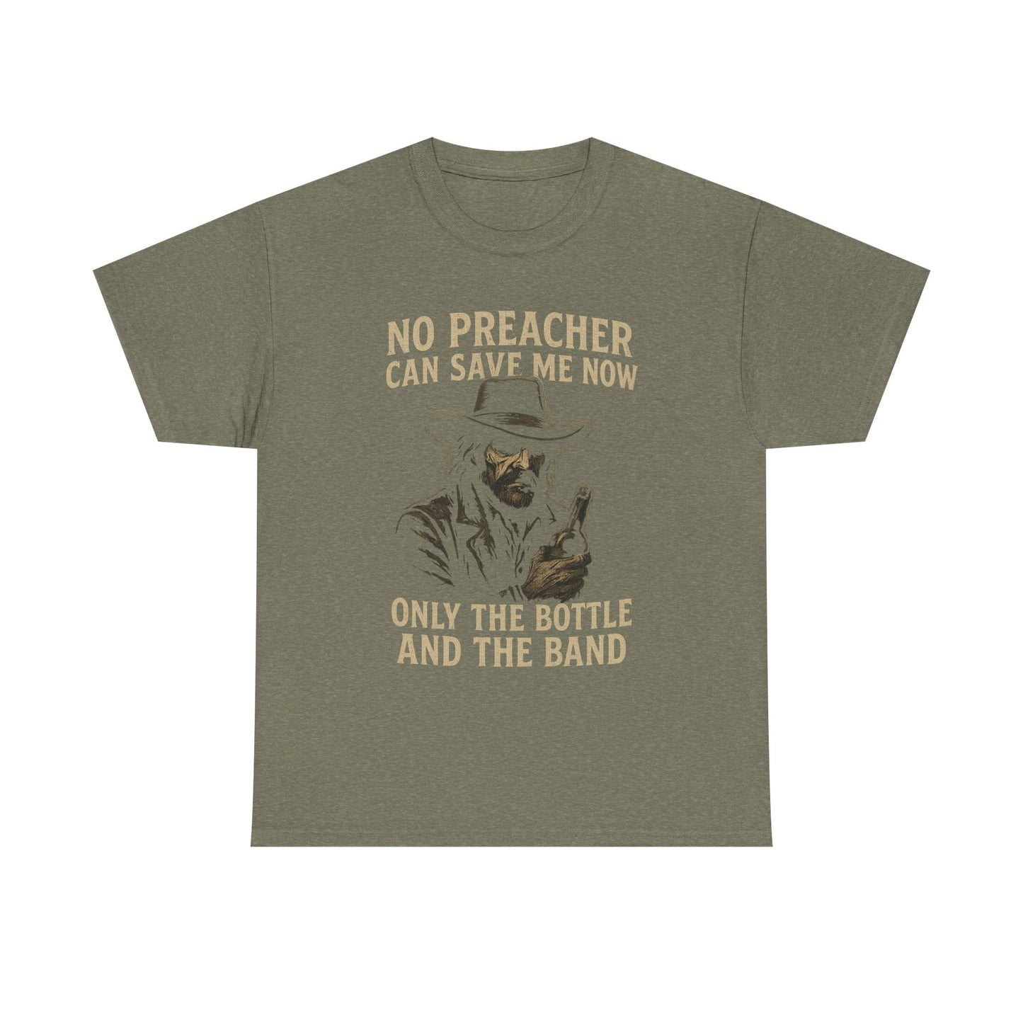 No Preacher Can Save Me - Unisex Heavy Cotton Tee