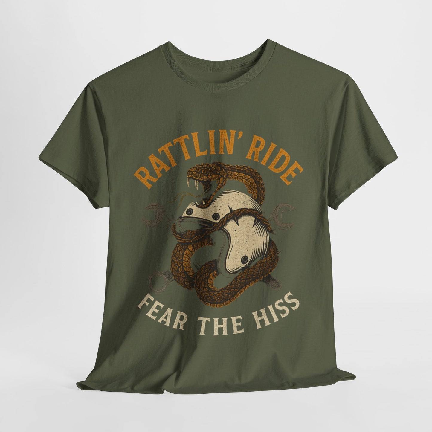 Rattlin’ Ride – Fear the Hiss - Unisex Heavy Cotton Tee