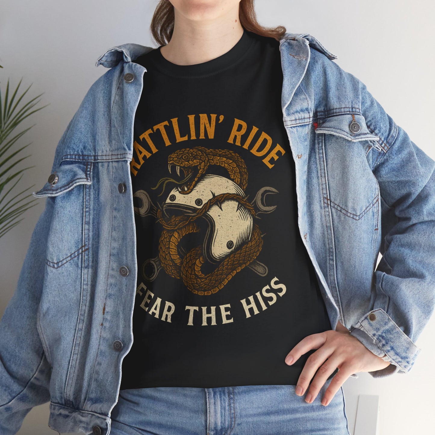 Rattlin’ Ride – Fear the Hiss - Unisex Heavy Cotton Tee