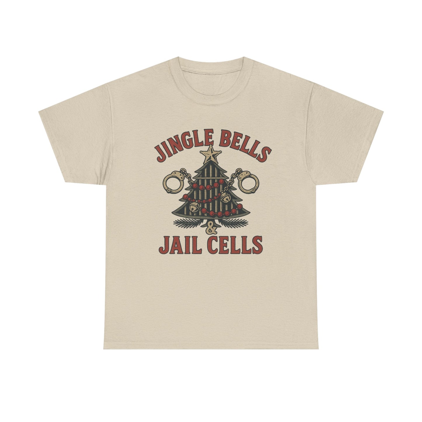 Jingle Bells & Jail Cells – Outlaw Christmas Tee
