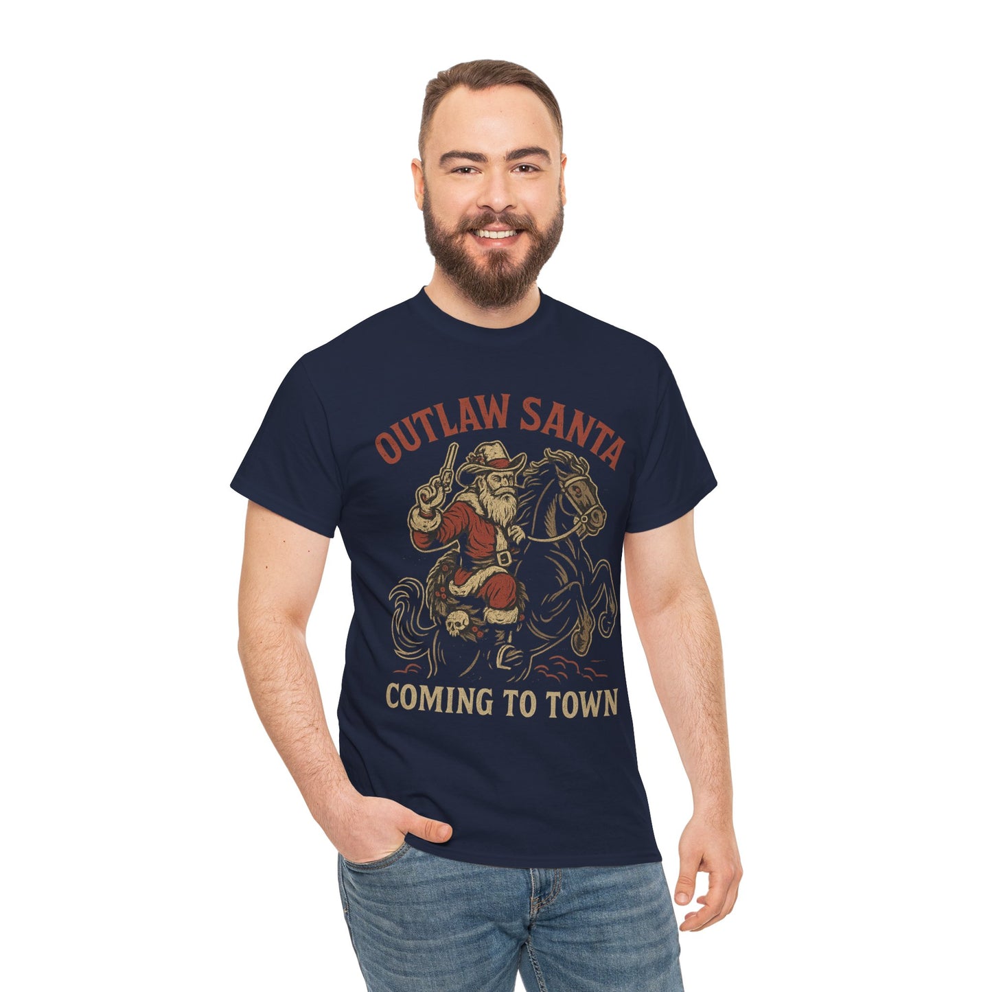 Silent Night in Outlaw Heaven – Western Christmas Tee
