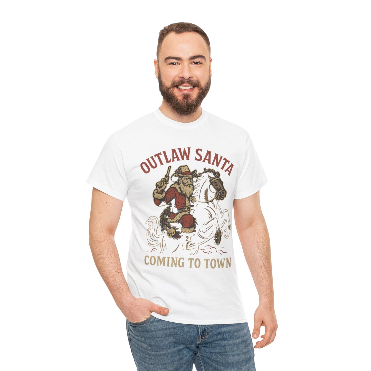 Silent Night in Outlaw Heaven – Western Christmas Tee