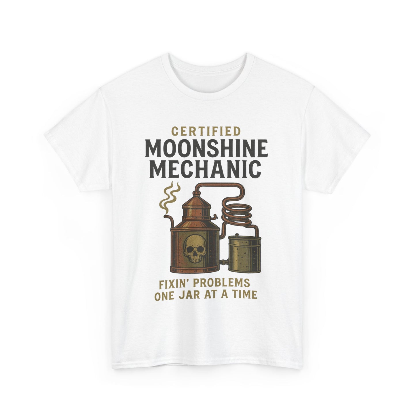 Moonshine Mechanic- Unisex Heavy Cotton Tee