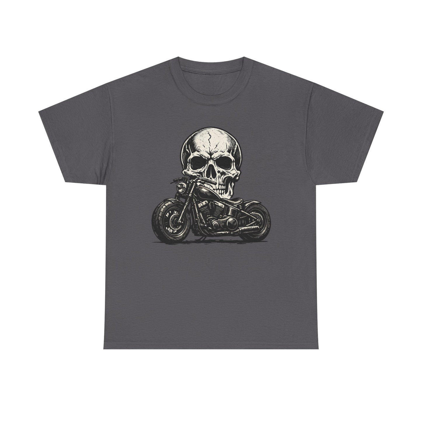 Skull Bobber T-Shirt | Outlaw Biker Motorcycle Graphic