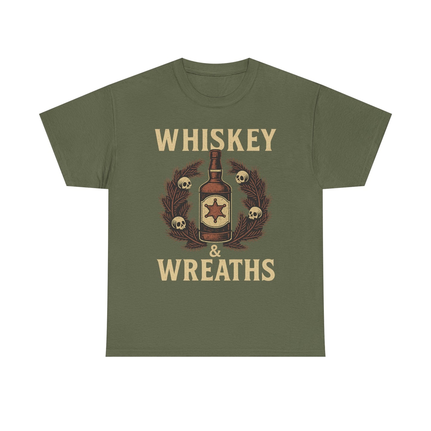 Whiskey & Wreaths – Outlaw Christmas Tee