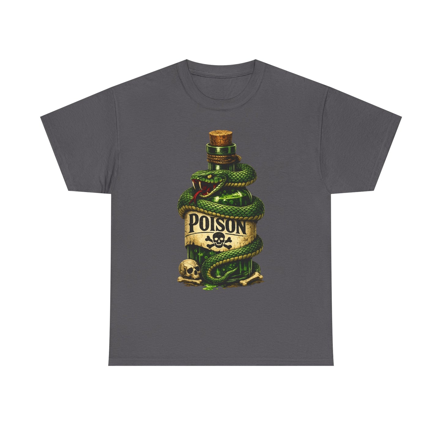 Snakebite Poison T-Shirt | Vintage Snake Bottle Design