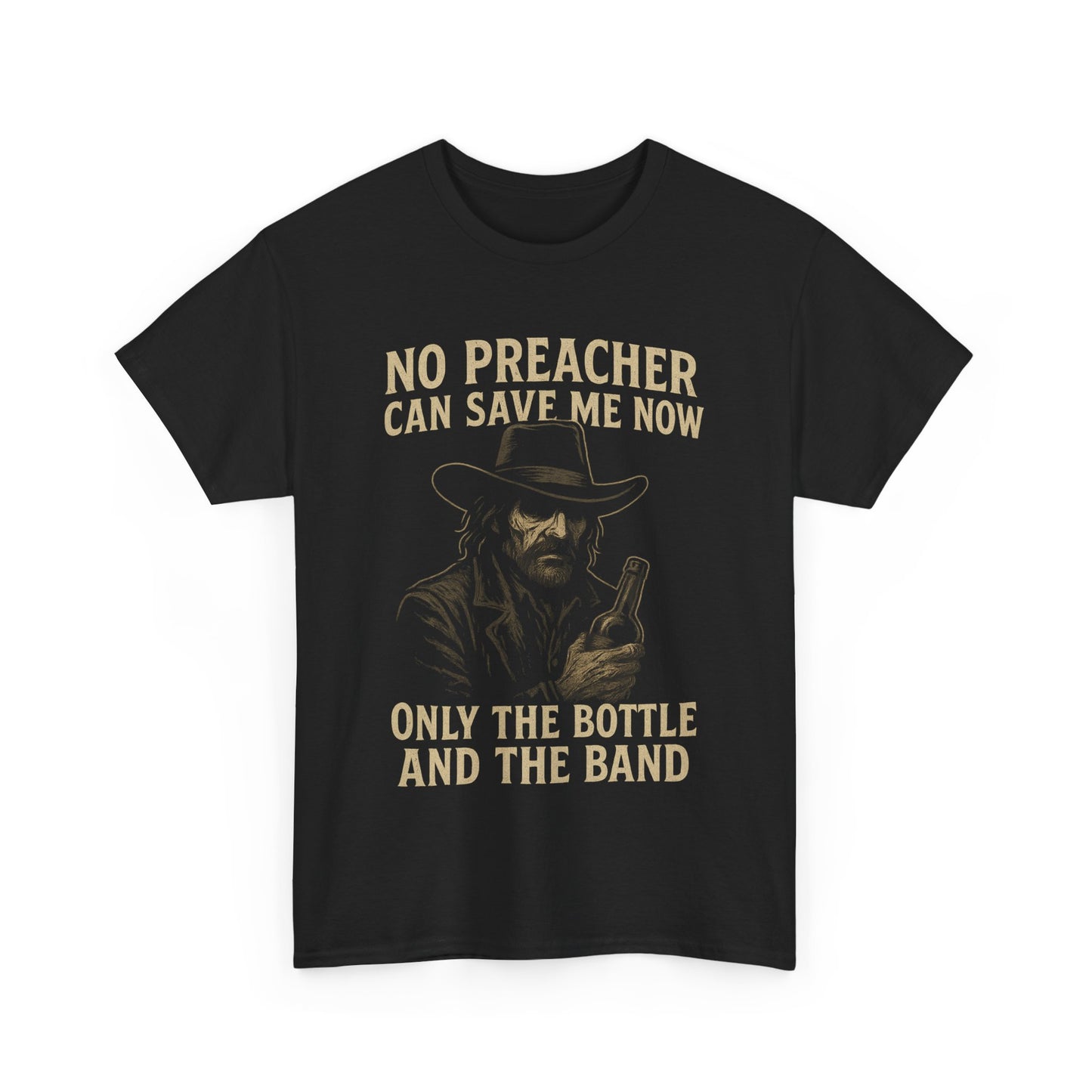 No Preacher Can Save Me - Unisex Heavy Cotton Tee
