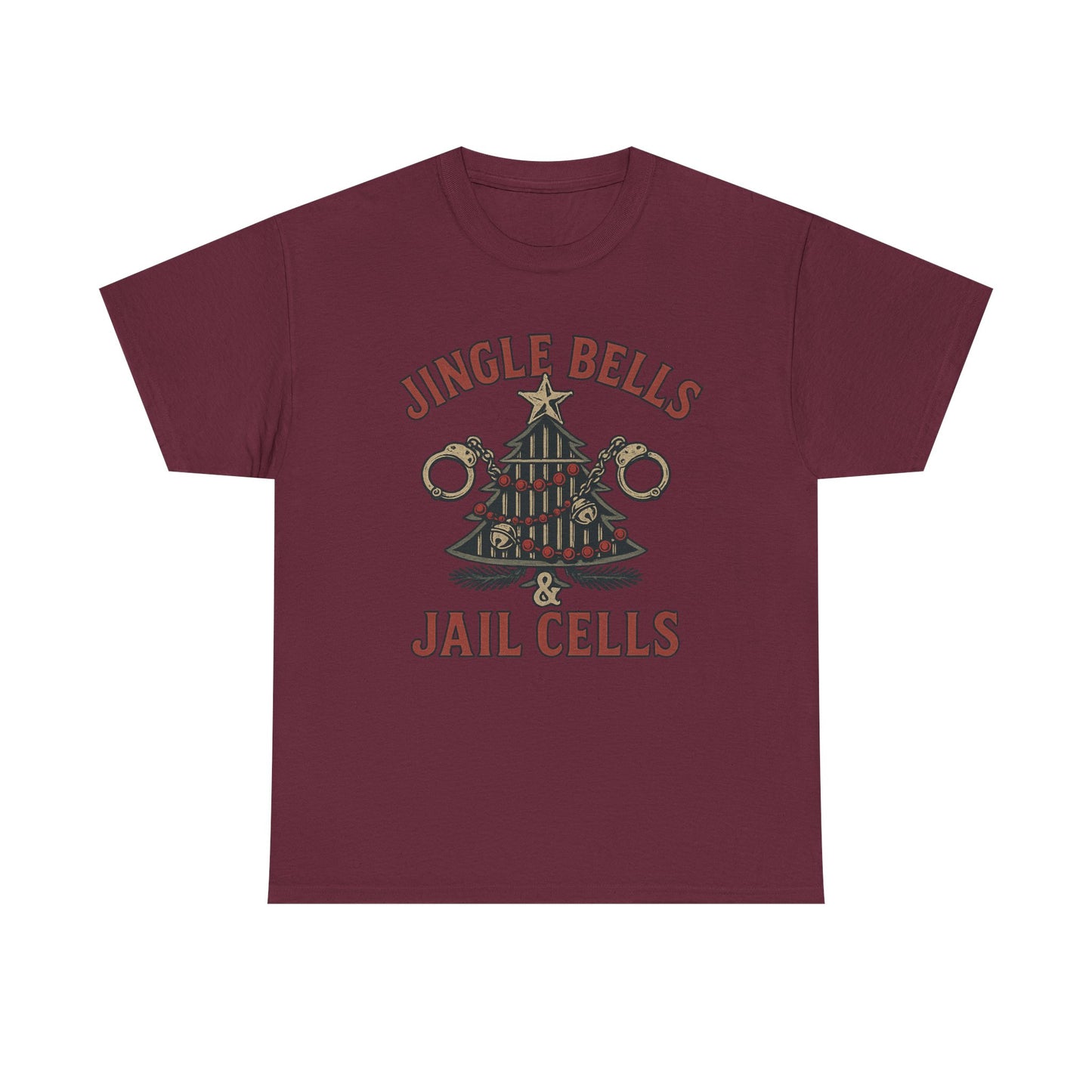 Jingle Bells & Jail Cells – Outlaw Christmas Tee