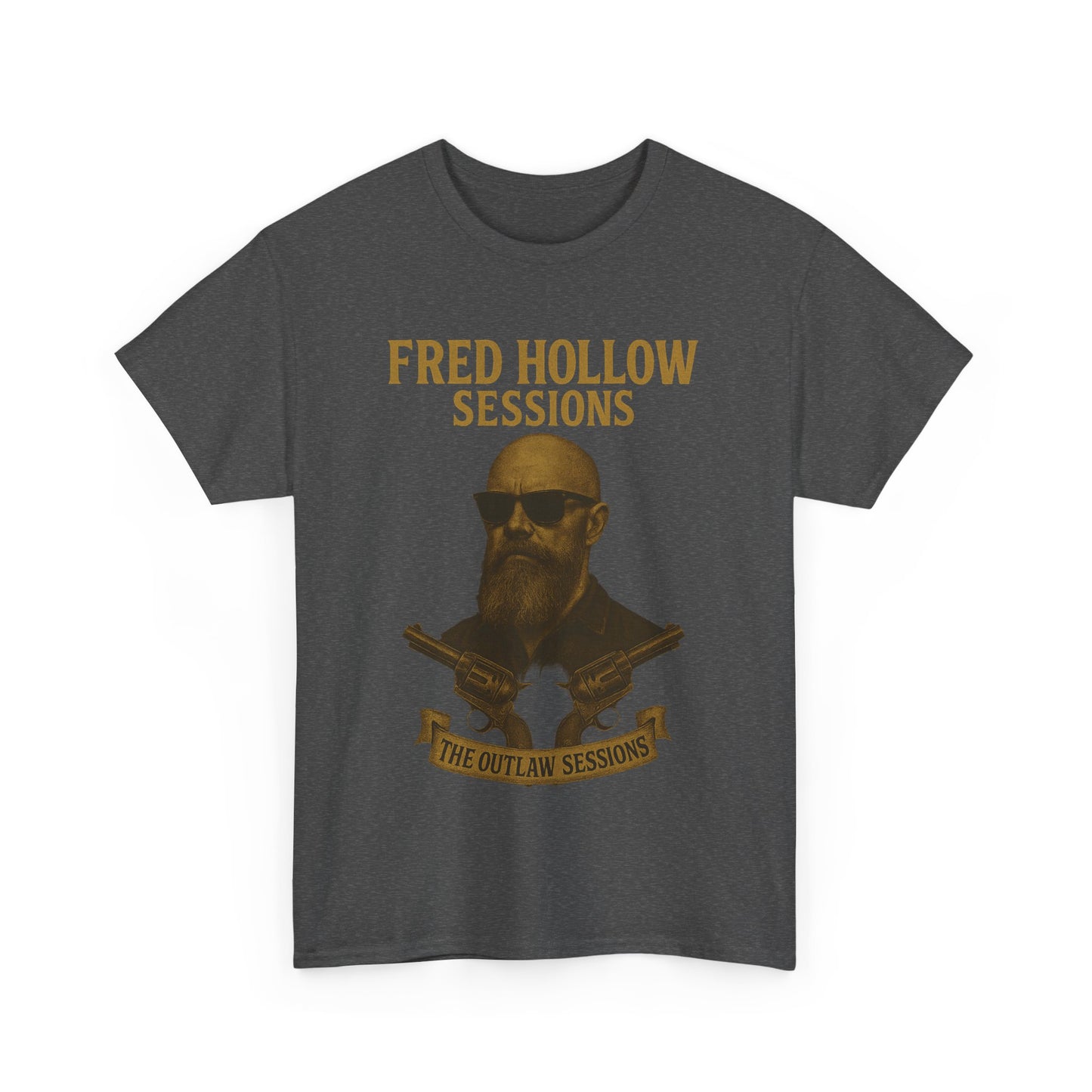 Fred Hollow – The Outlaw Sessions: Railroad Saint -Unisex Heavy Cotton Tee