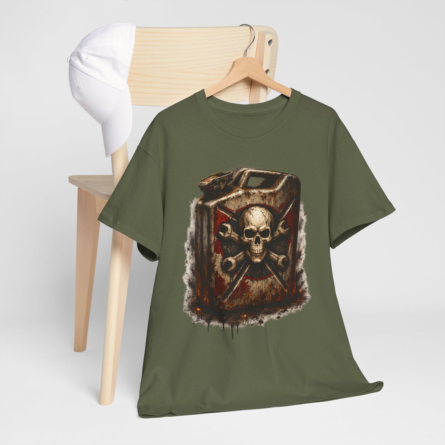 Skull Fuel Can T-Shirt | Outlaw Garage Jerry Can Graphic
