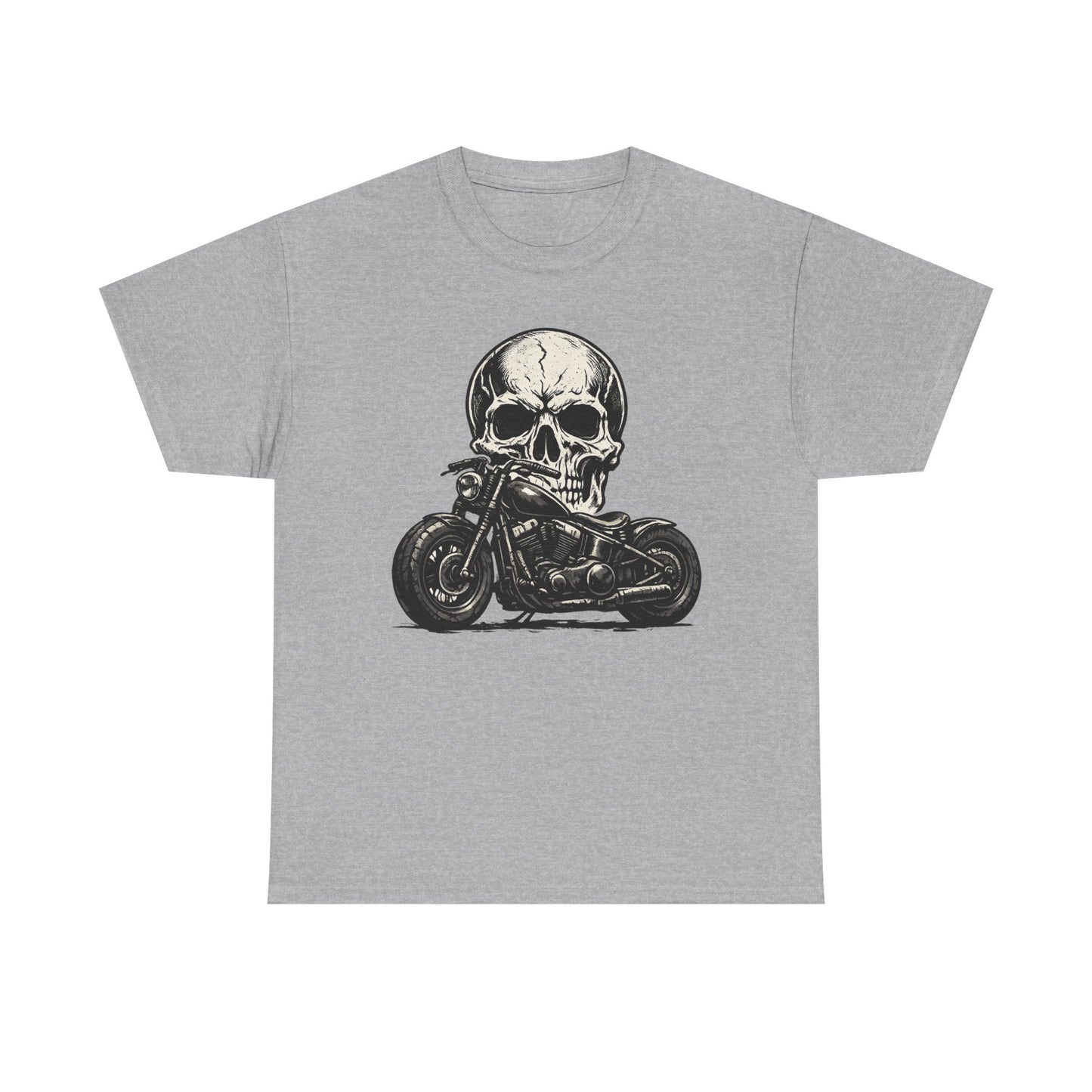 Skull Bobber T-Shirt | Outlaw Biker Motorcycle Graphic