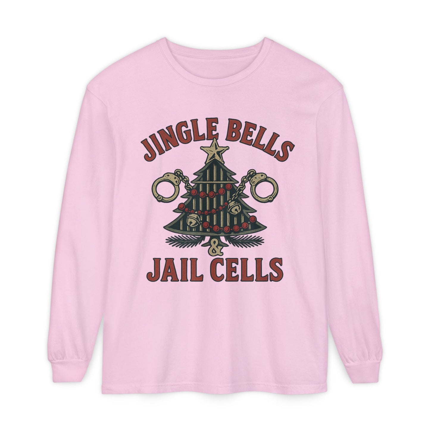 Jingle Bells & Jail Cells – Outlaw Christmas Long Sleeve Shirt