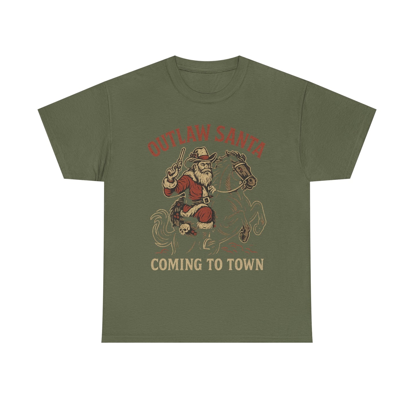 Silent Night in Outlaw Heaven – Western Christmas Tee