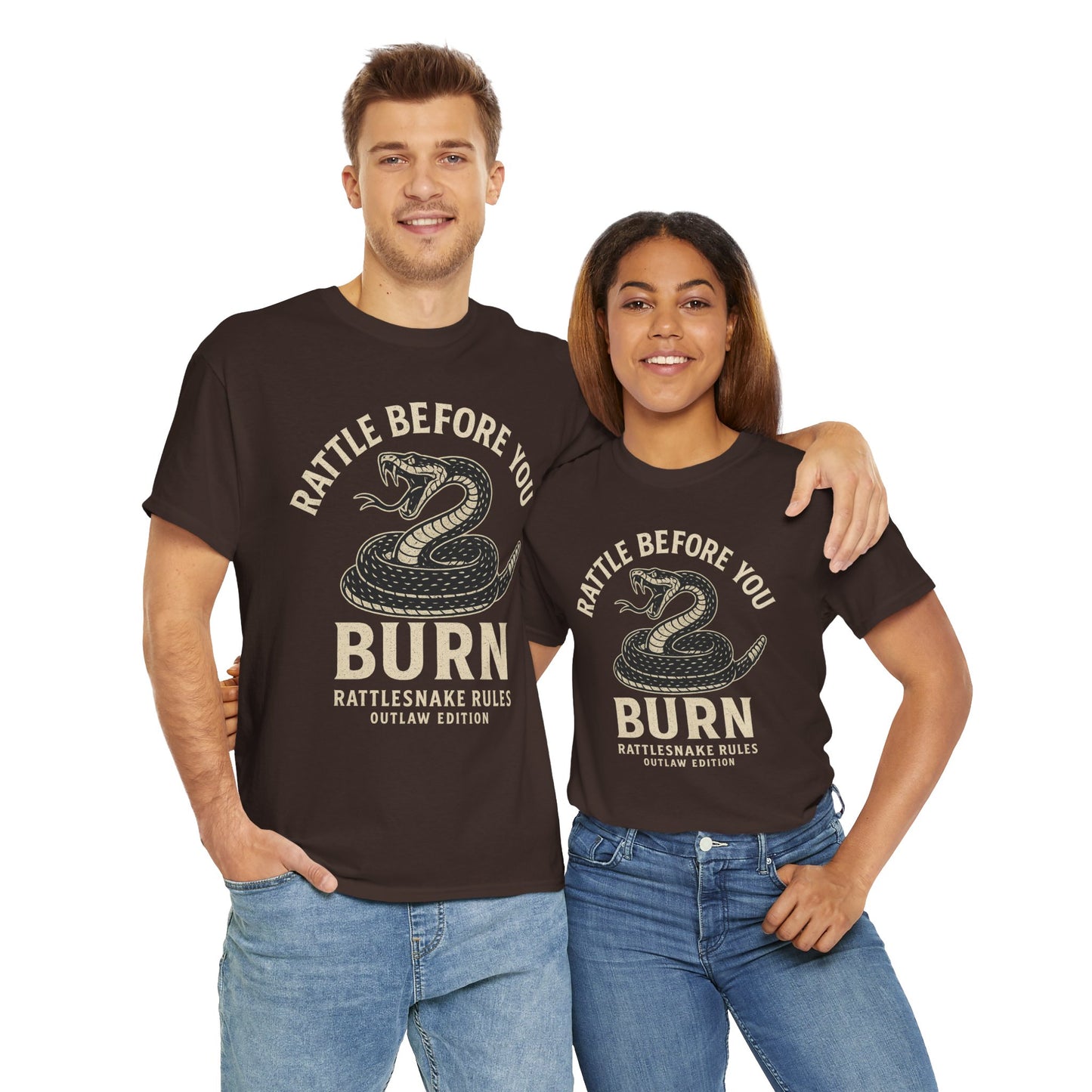 Rattle Before You Burn - Unisex Heavy Cotton Tee