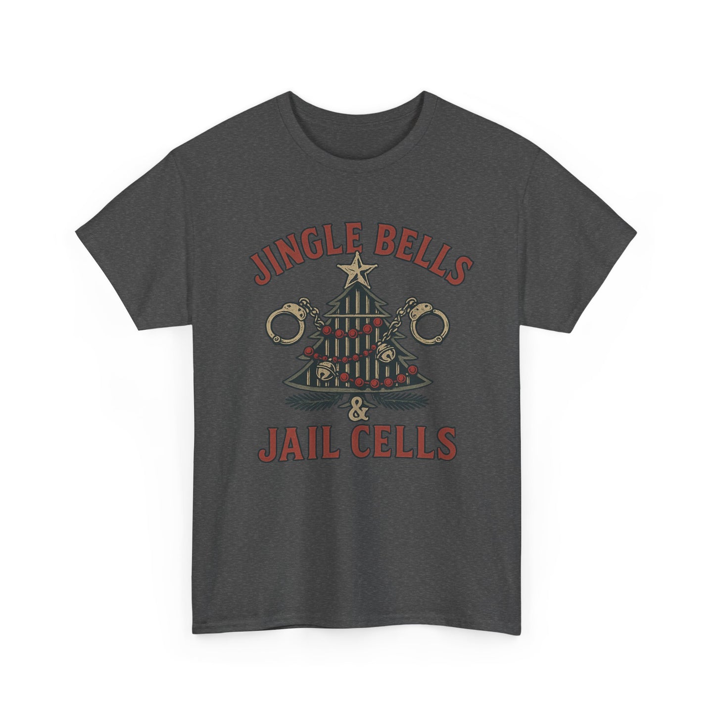Jingle Bells & Jail Cells – Outlaw Christmas Tee