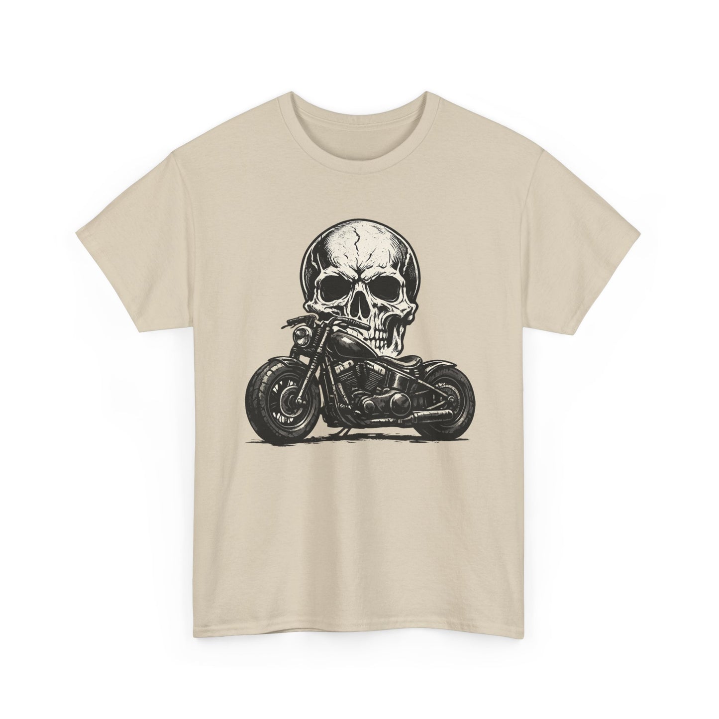 Skull Bobber T-Shirt | Outlaw Biker Motorcycle Graphic