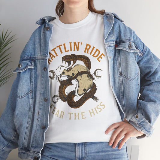 Rattlin’ Ride – Fear the Hiss - Unisex Heavy Cotton Tee