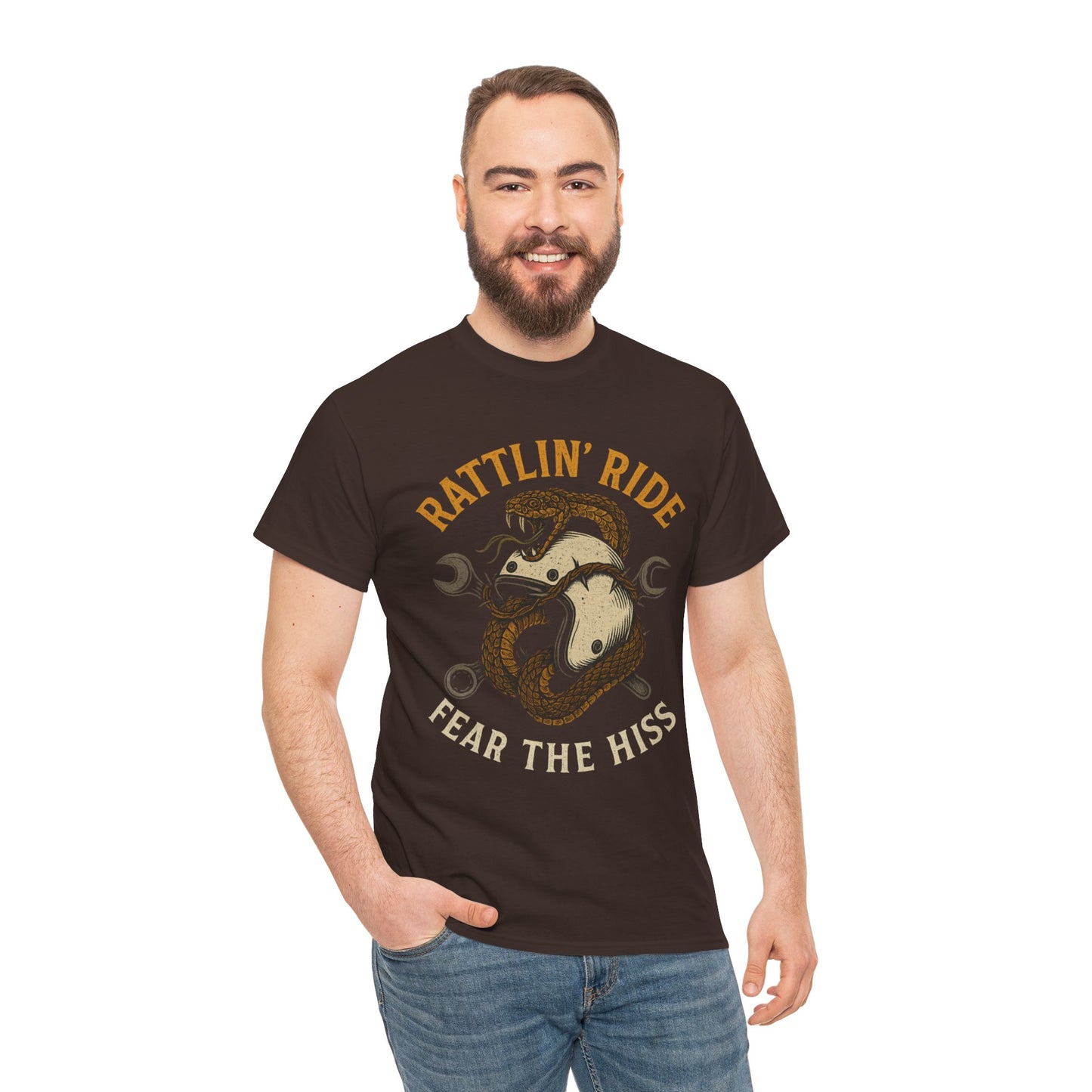 Rattlin’ Ride – Fear the Hiss - Unisex Heavy Cotton Tee