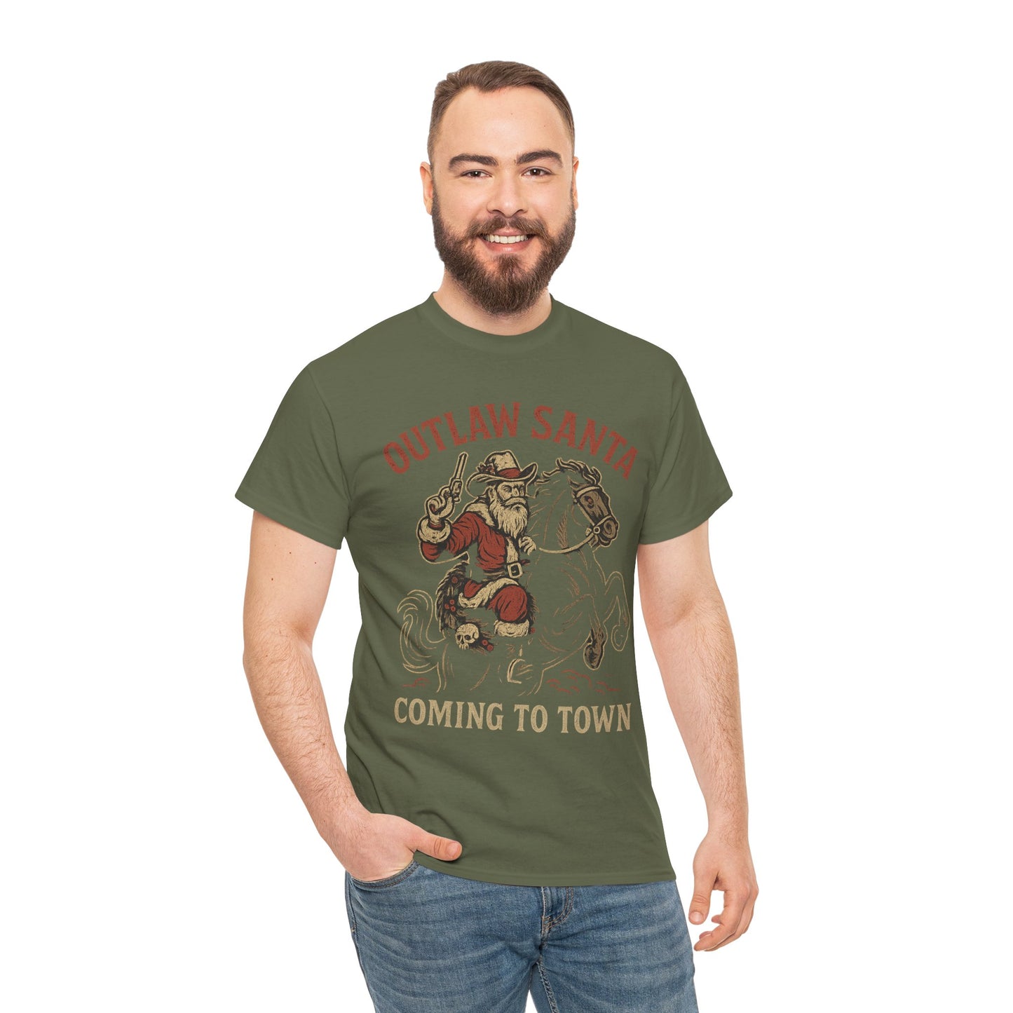 Silent Night in Outlaw Heaven – Western Christmas Tee