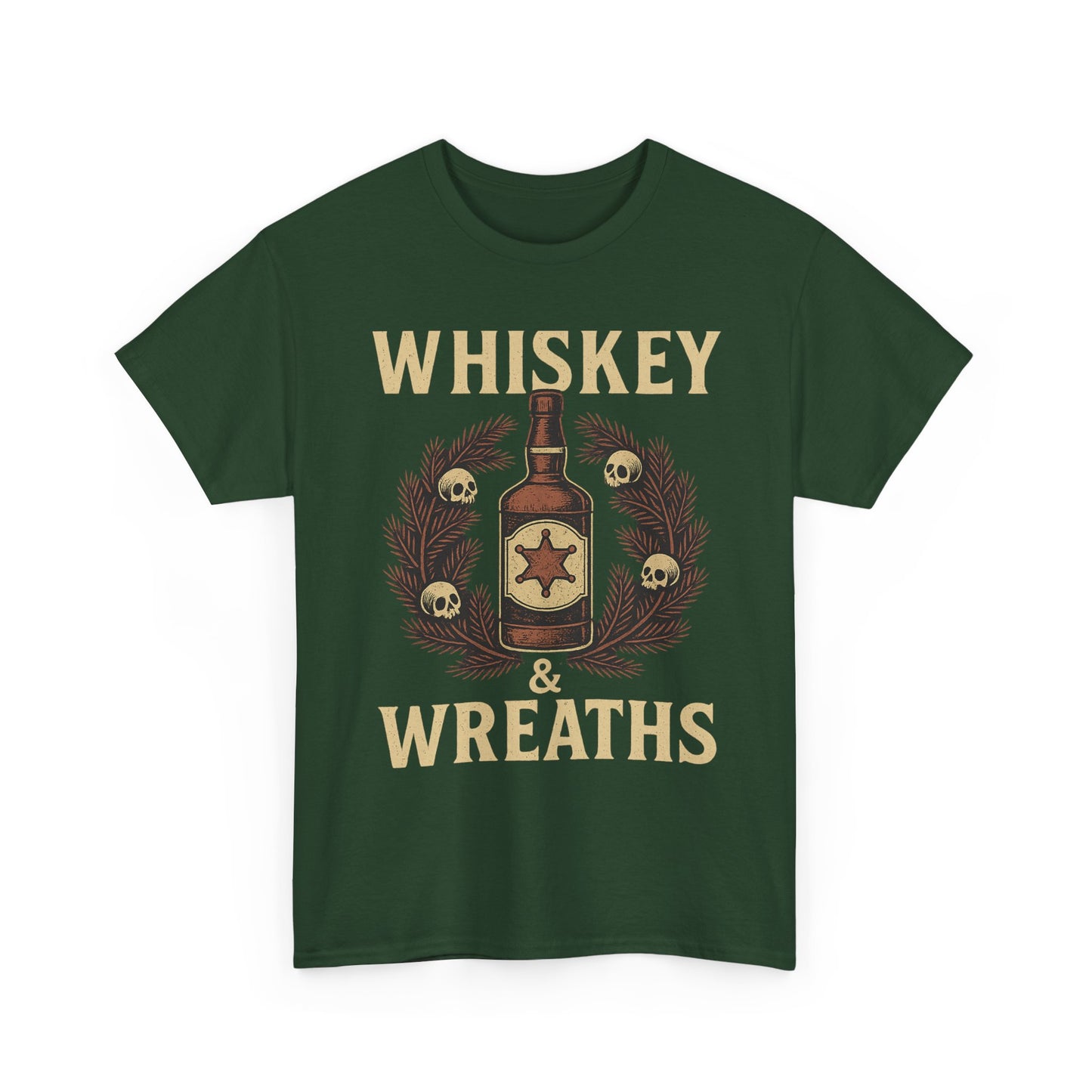 Whiskey & Wreaths – Outlaw Christmas Tee