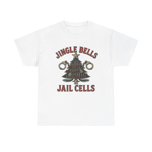 Jingle Bells & Jail Cells – Outlaw Christmas Tee
