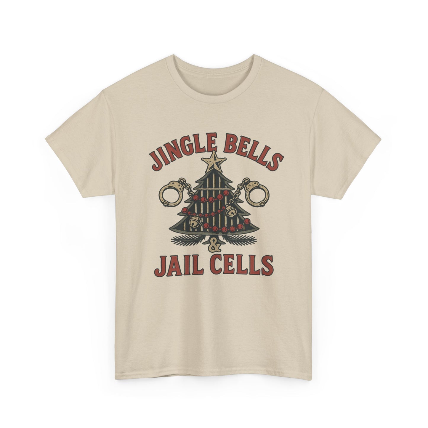 Jingle Bells & Jail Cells – Outlaw Christmas Tee