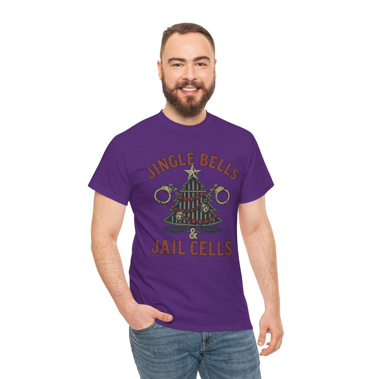 Jingle Bells & Jail Cells – Outlaw Christmas Tee
