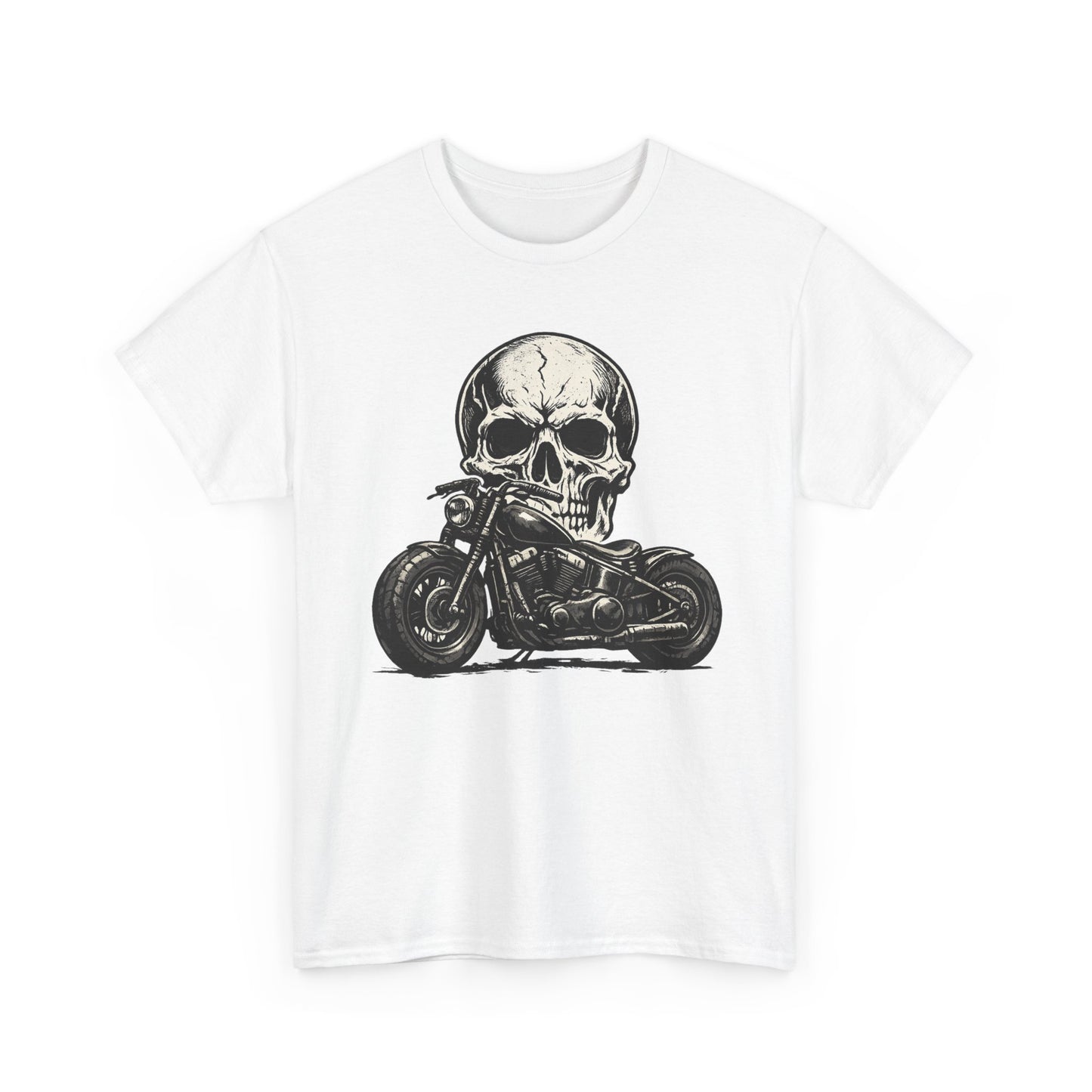 Skull Bobber T-Shirt | Outlaw Biker Motorcycle Graphic