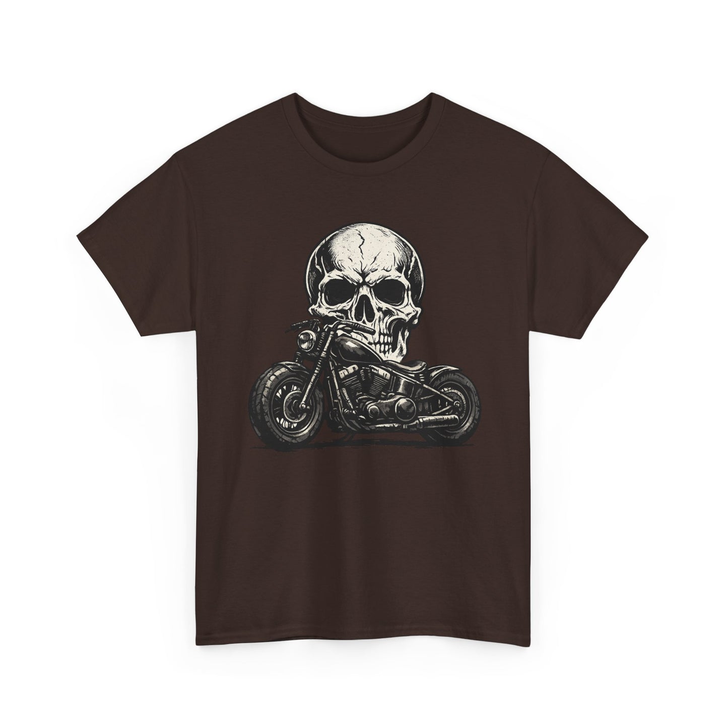 Skull Bobber T-Shirt | Outlaw Biker Motorcycle Graphic