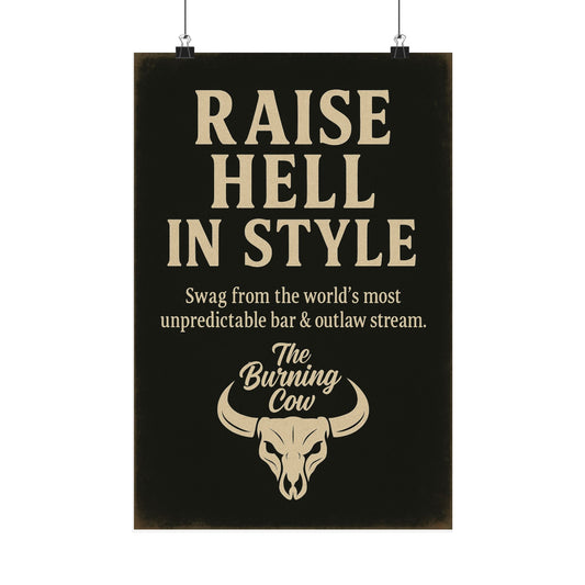 Raise Hell in Style – Matte Poster