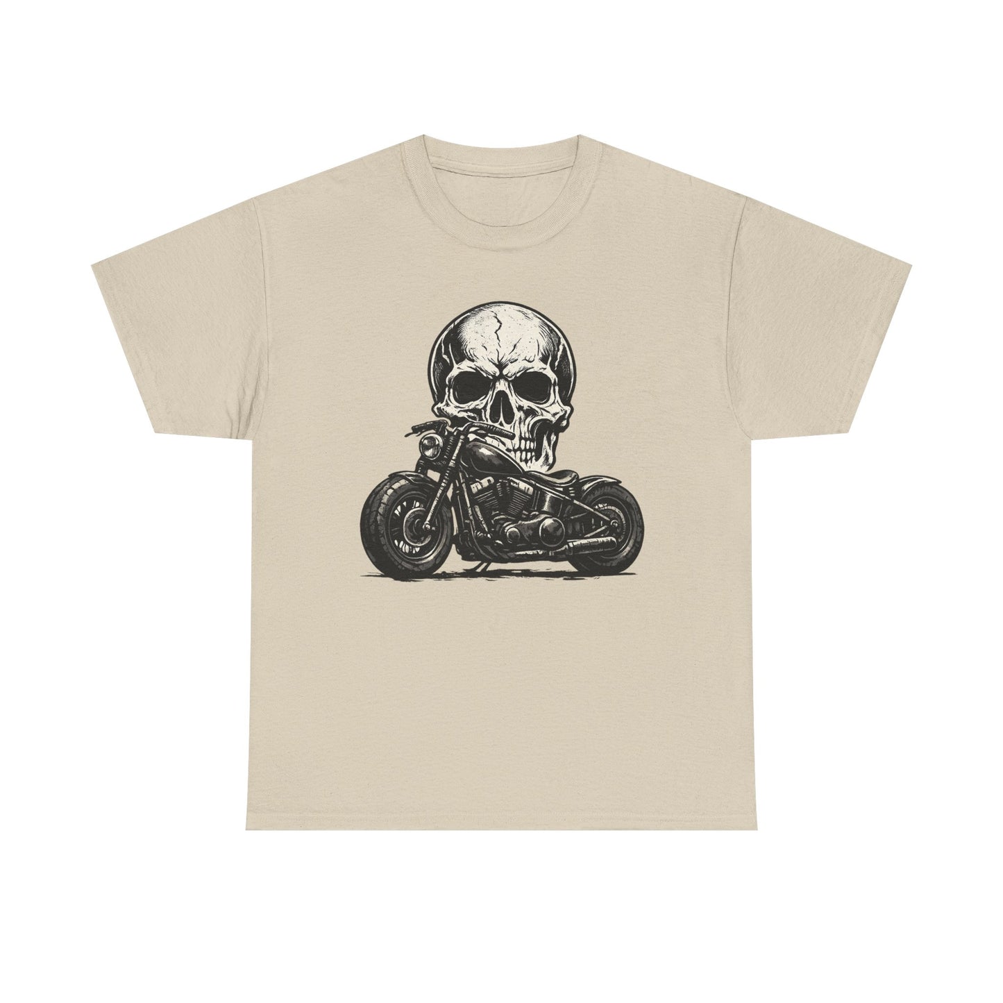 Skull Bobber T-Shirt | Outlaw Biker Motorcycle Graphic