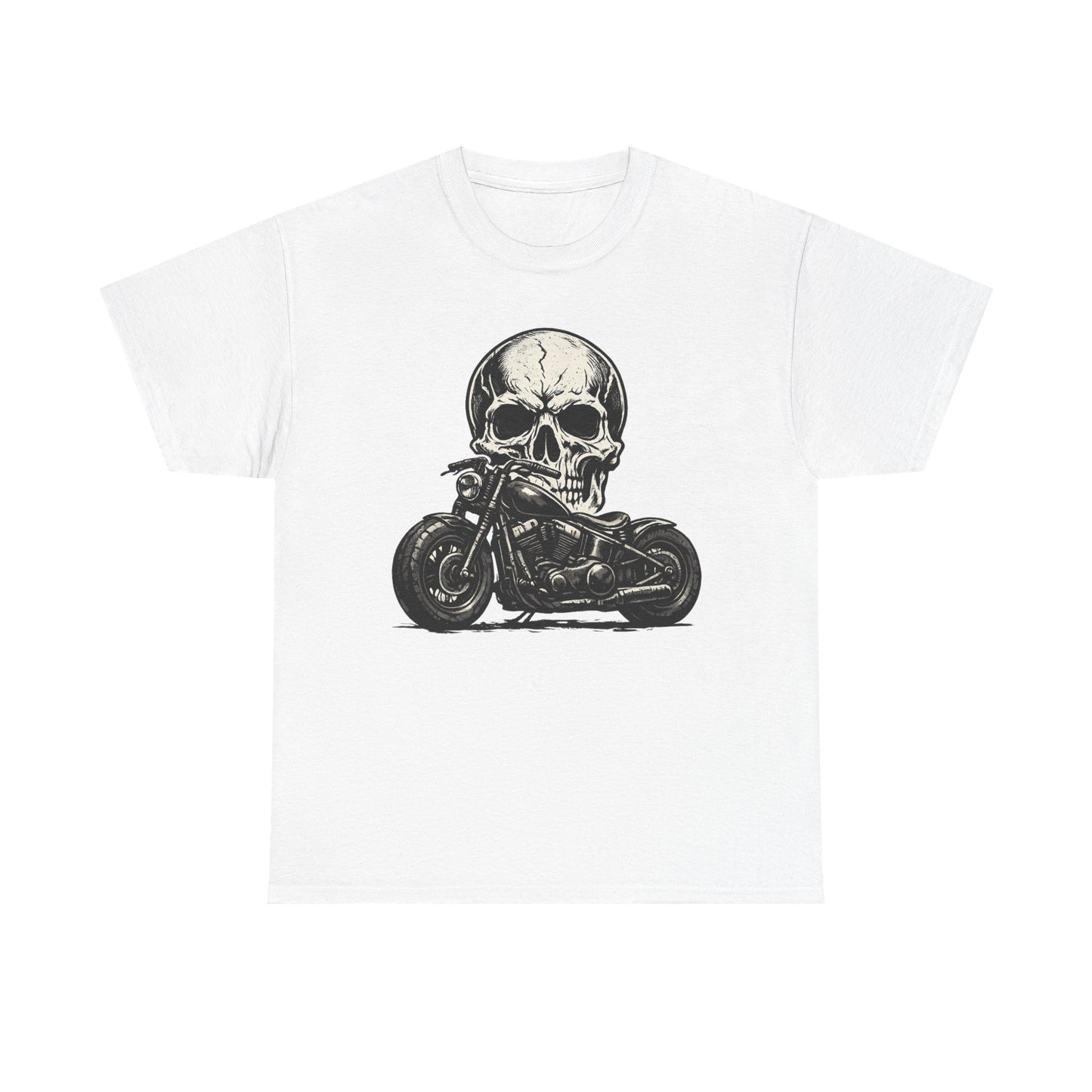 Skull Bobber T-Shirt | Outlaw Biker Motorcycle Graphic