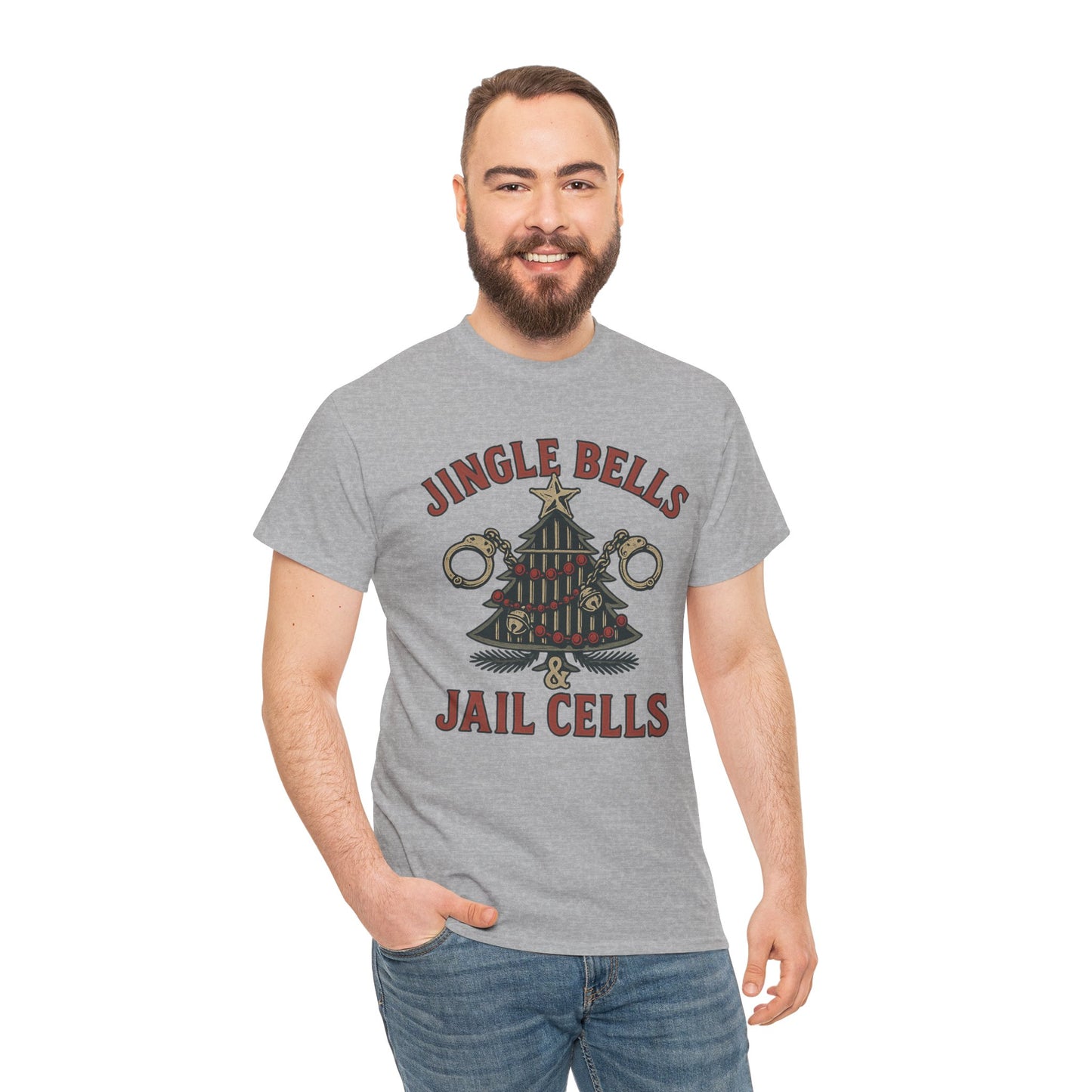 Jingle Bells & Jail Cells – Outlaw Christmas Tee