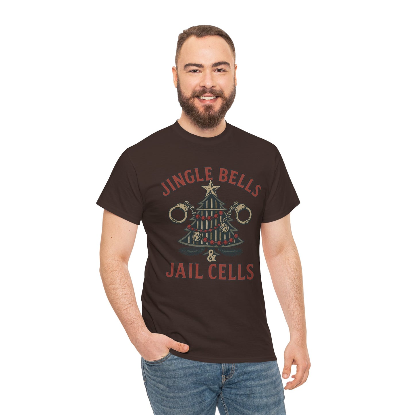 Jingle Bells & Jail Cells – Outlaw Christmas Tee