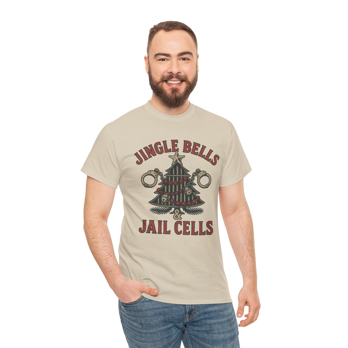 Jingle Bells & Jail Cells – Outlaw Christmas Tee