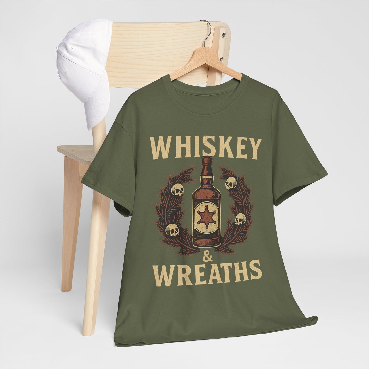 Whiskey & Wreaths – Outlaw Christmas Tee