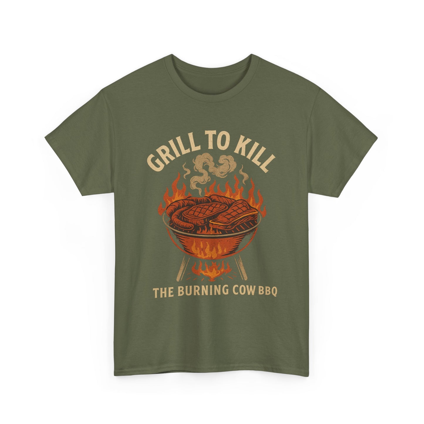 Grill to Kill – The Burning Cow BBQ | Outlaw T-Shirt