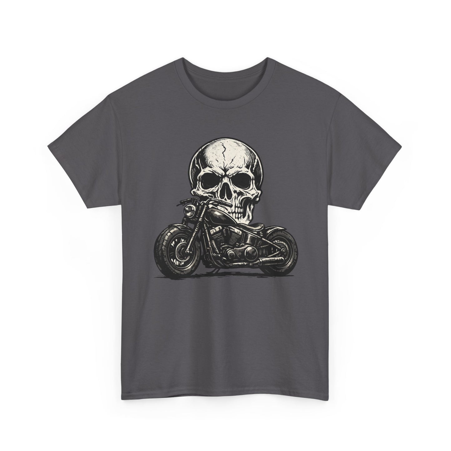 Skull Bobber T-Shirt | Outlaw Biker Motorcycle Graphic