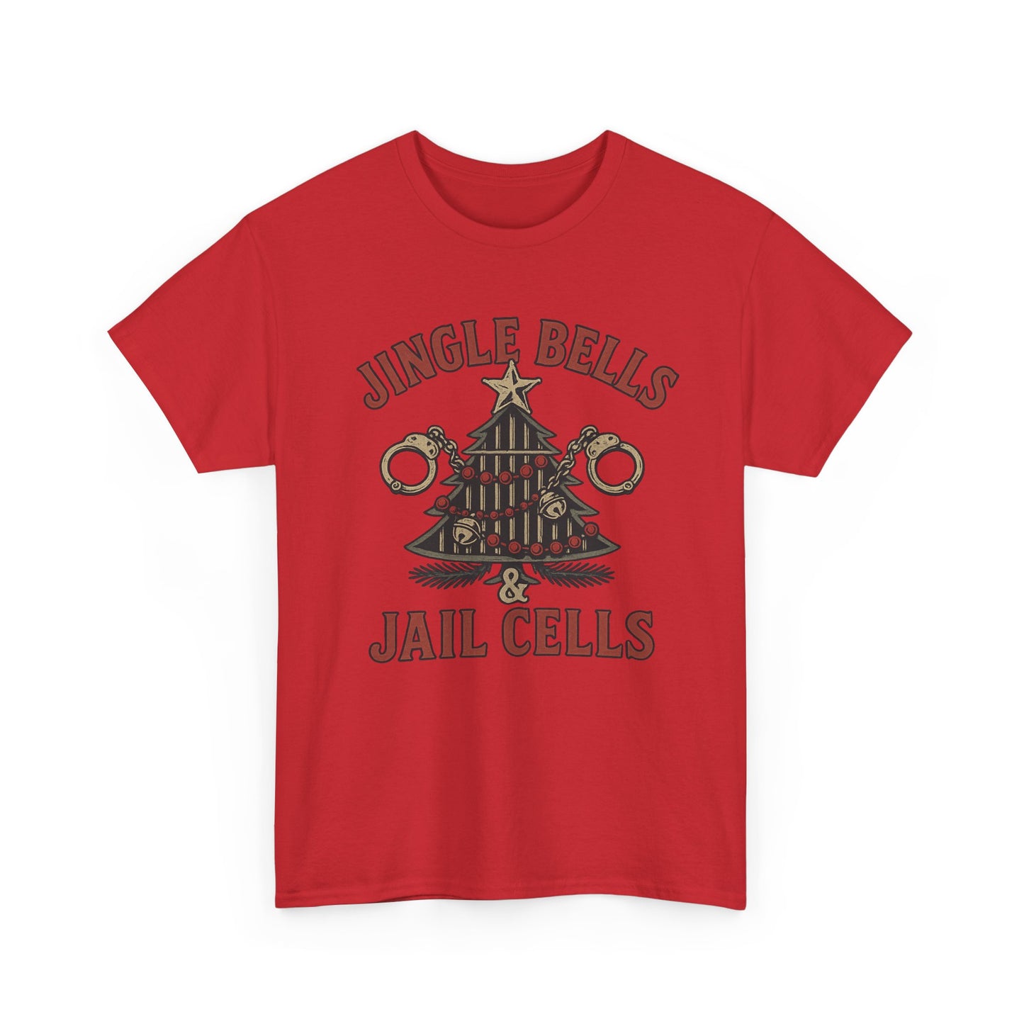 Jingle Bells & Jail Cells – Outlaw Christmas Tee