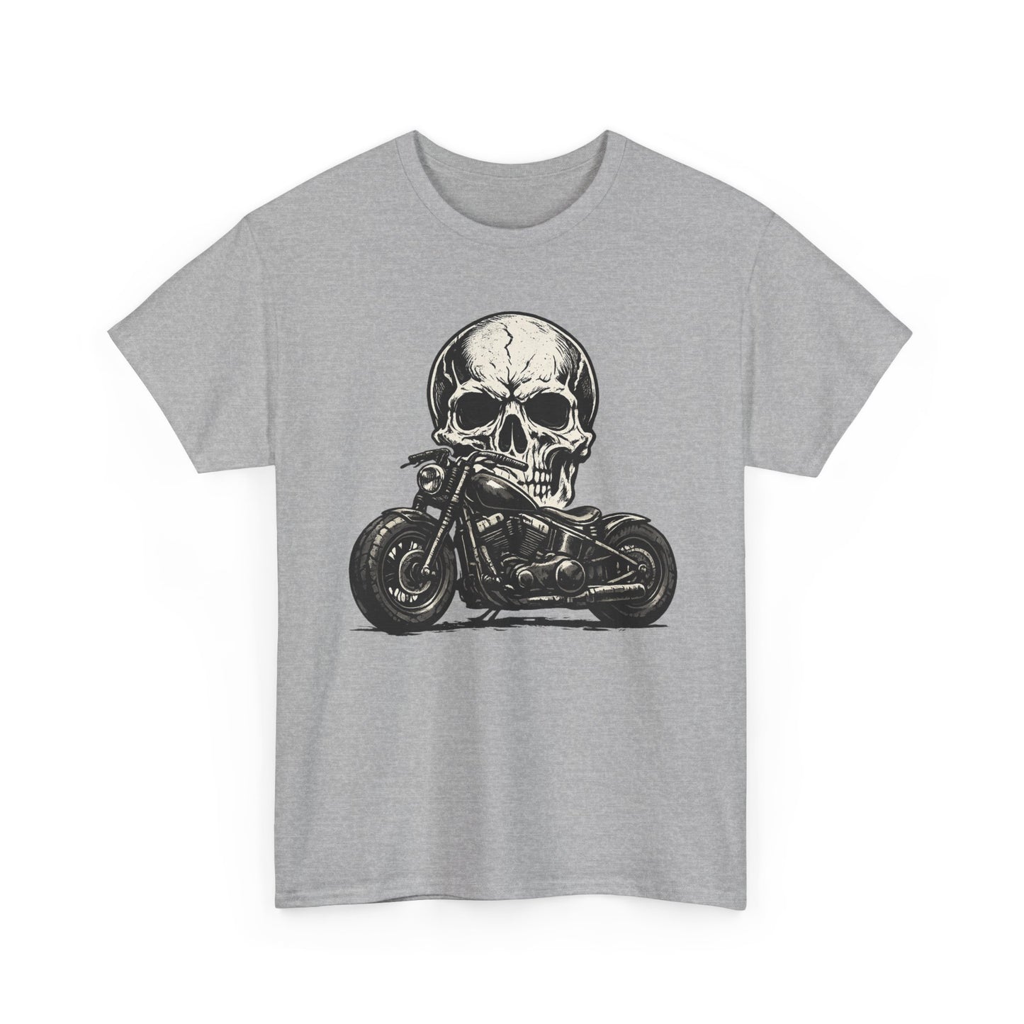 Skull Bobber T-Shirt | Outlaw Biker Motorcycle Graphic