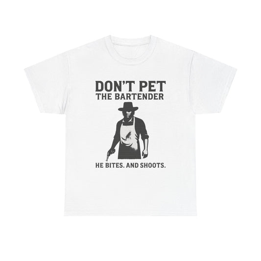 🥃 Don’t Pet the Bartender - Unisex Heavy Cotton Tee