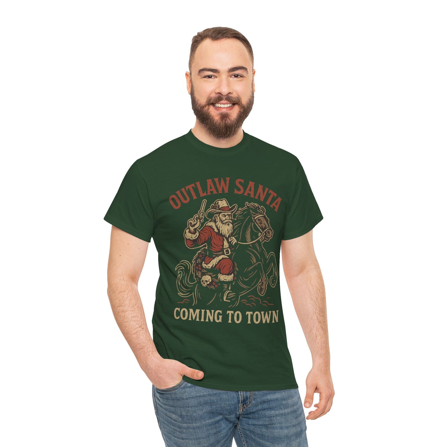 Silent Night in Outlaw Heaven – Western Christmas Tee