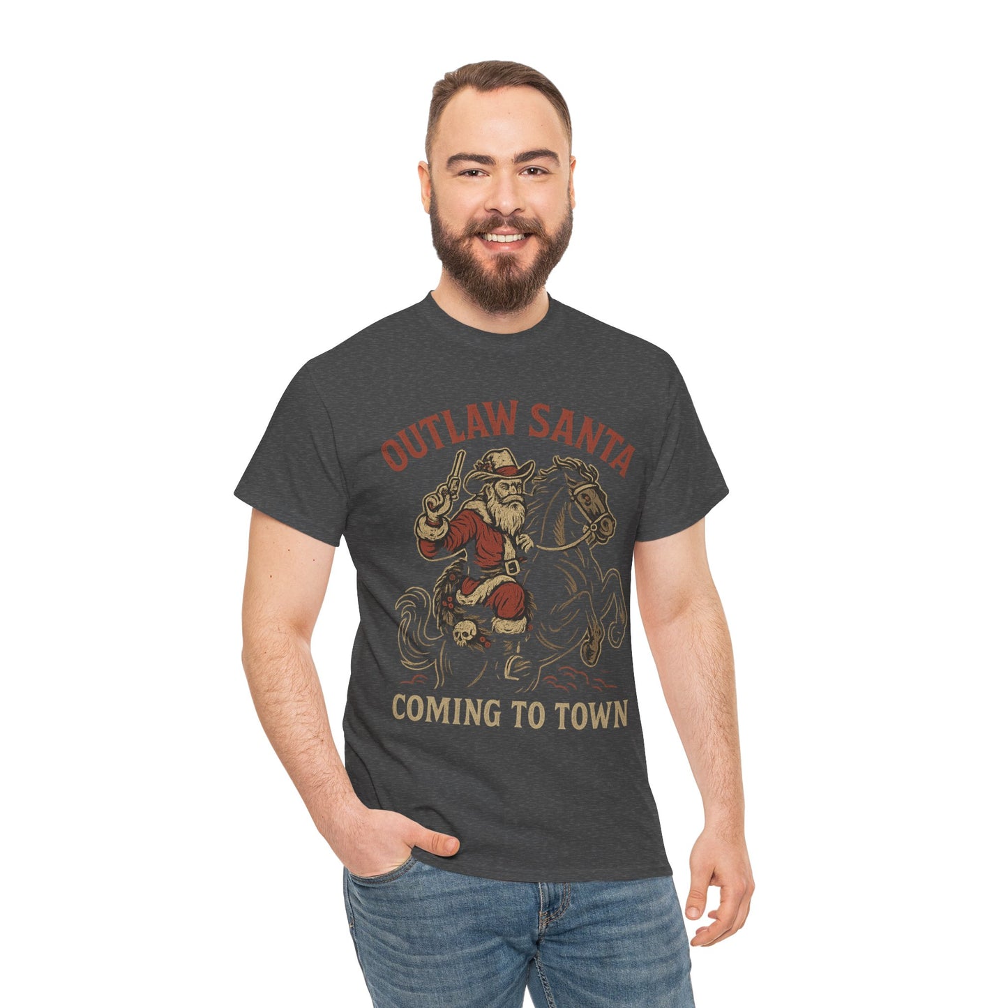Silent Night in Outlaw Heaven – Western Christmas Tee