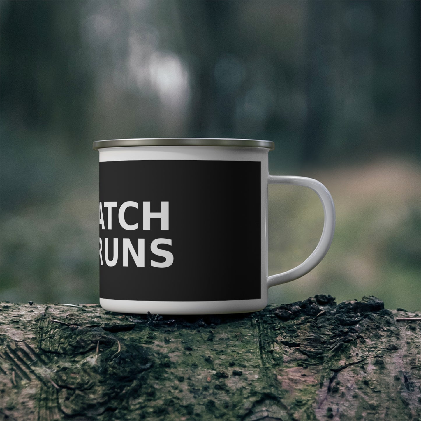 One Batch, No Reruns – Enamel Camping Mug