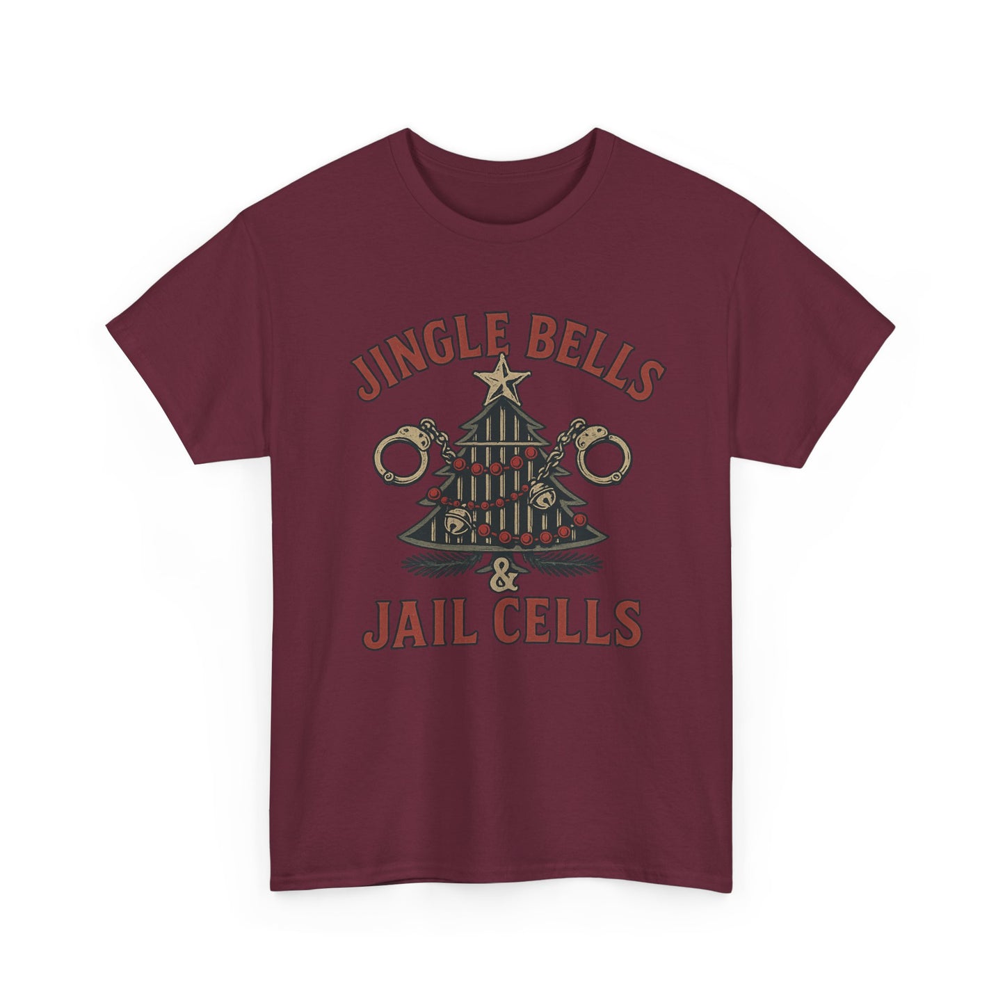 Jingle Bells & Jail Cells – Outlaw Christmas Tee