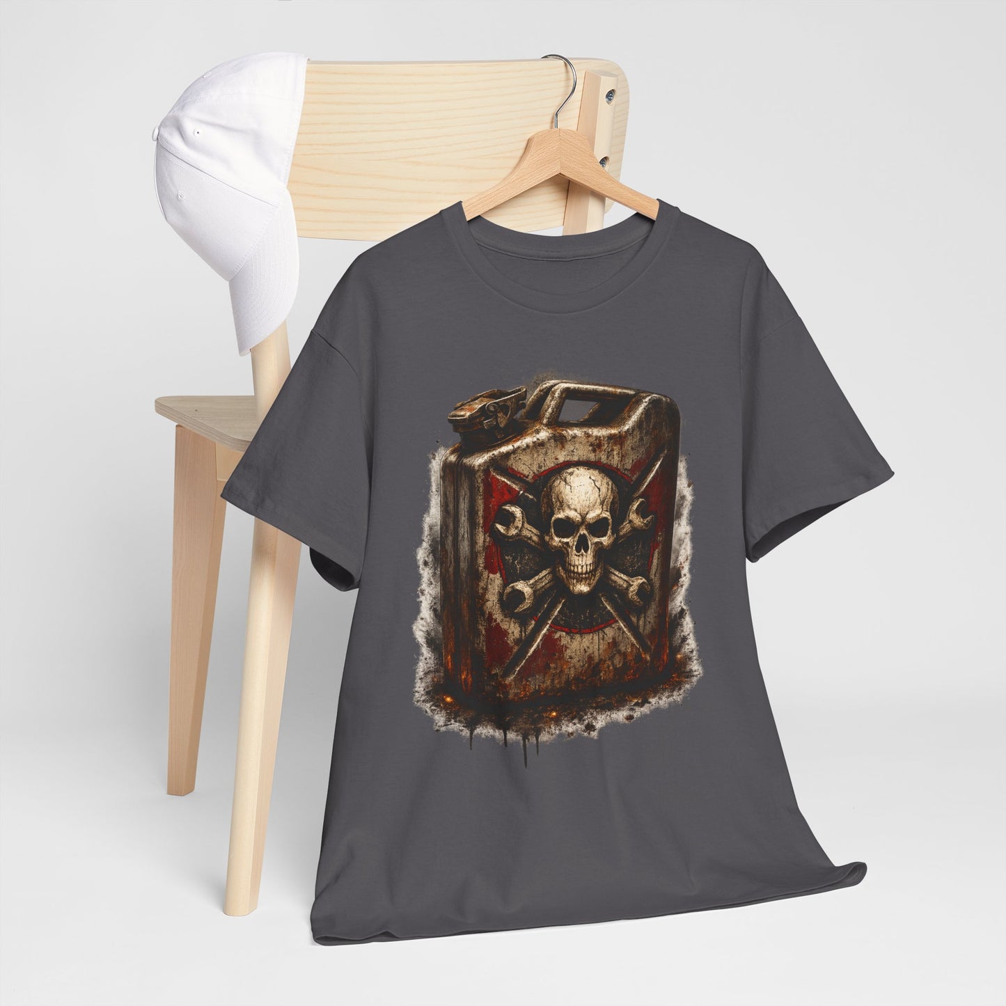 Skull Fuel Can T-Shirt | Outlaw Garage Jerry Can Graphic