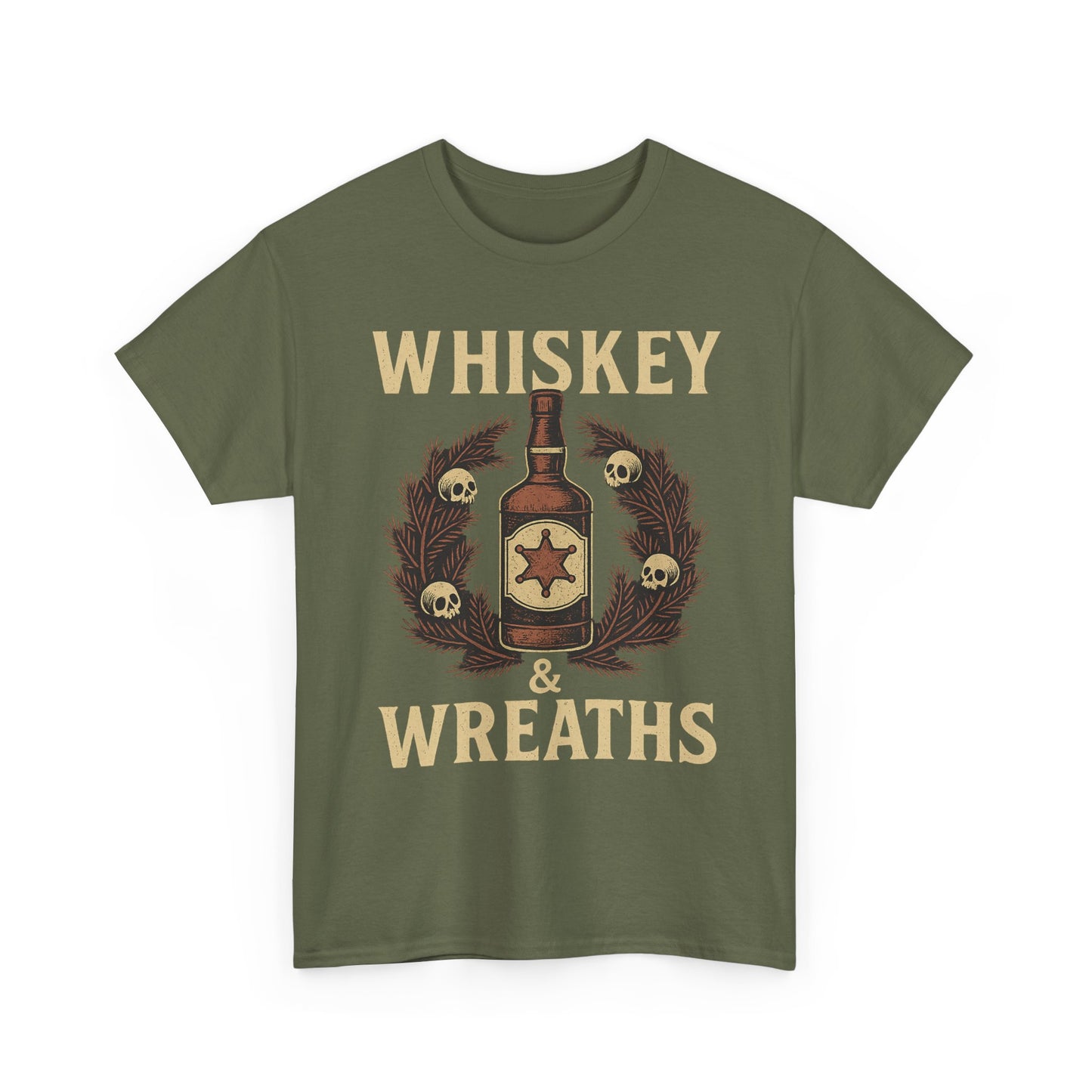 Whiskey & Wreaths – Outlaw Christmas Tee
