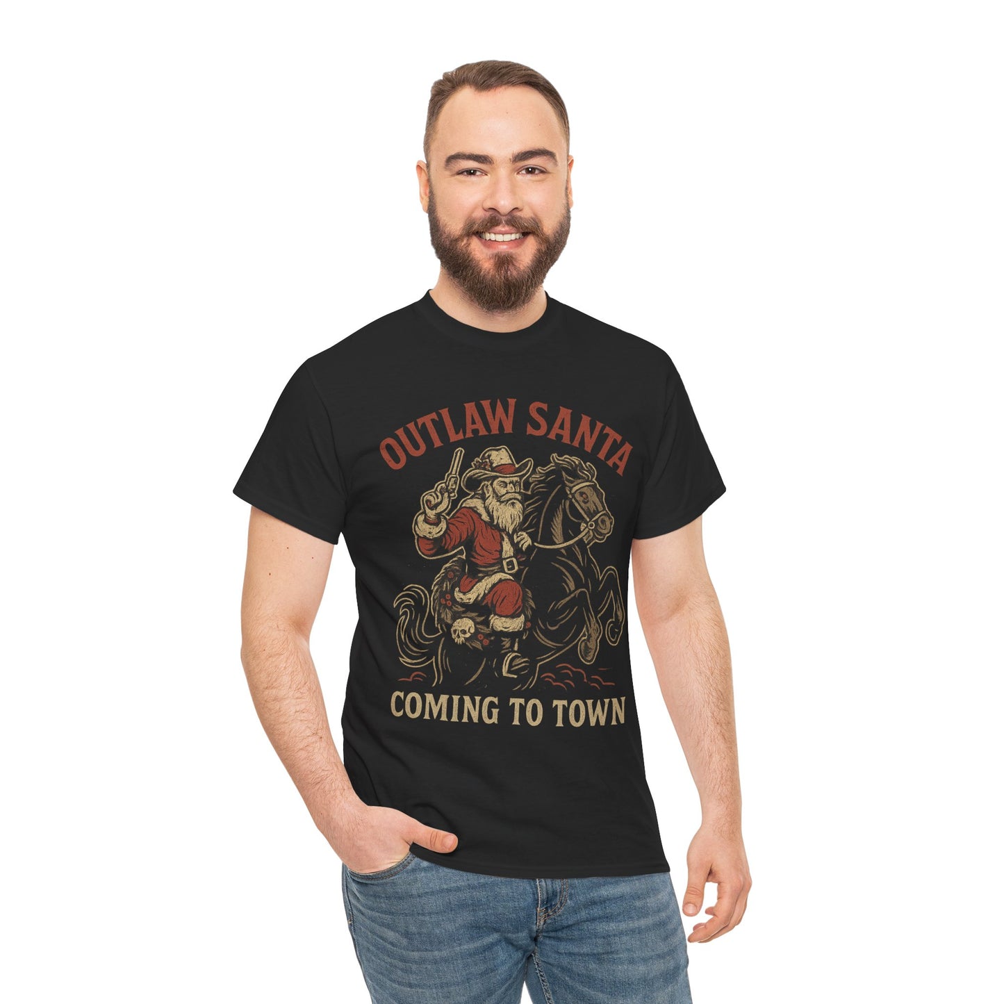Silent Night in Outlaw Heaven – Western Christmas Tee
