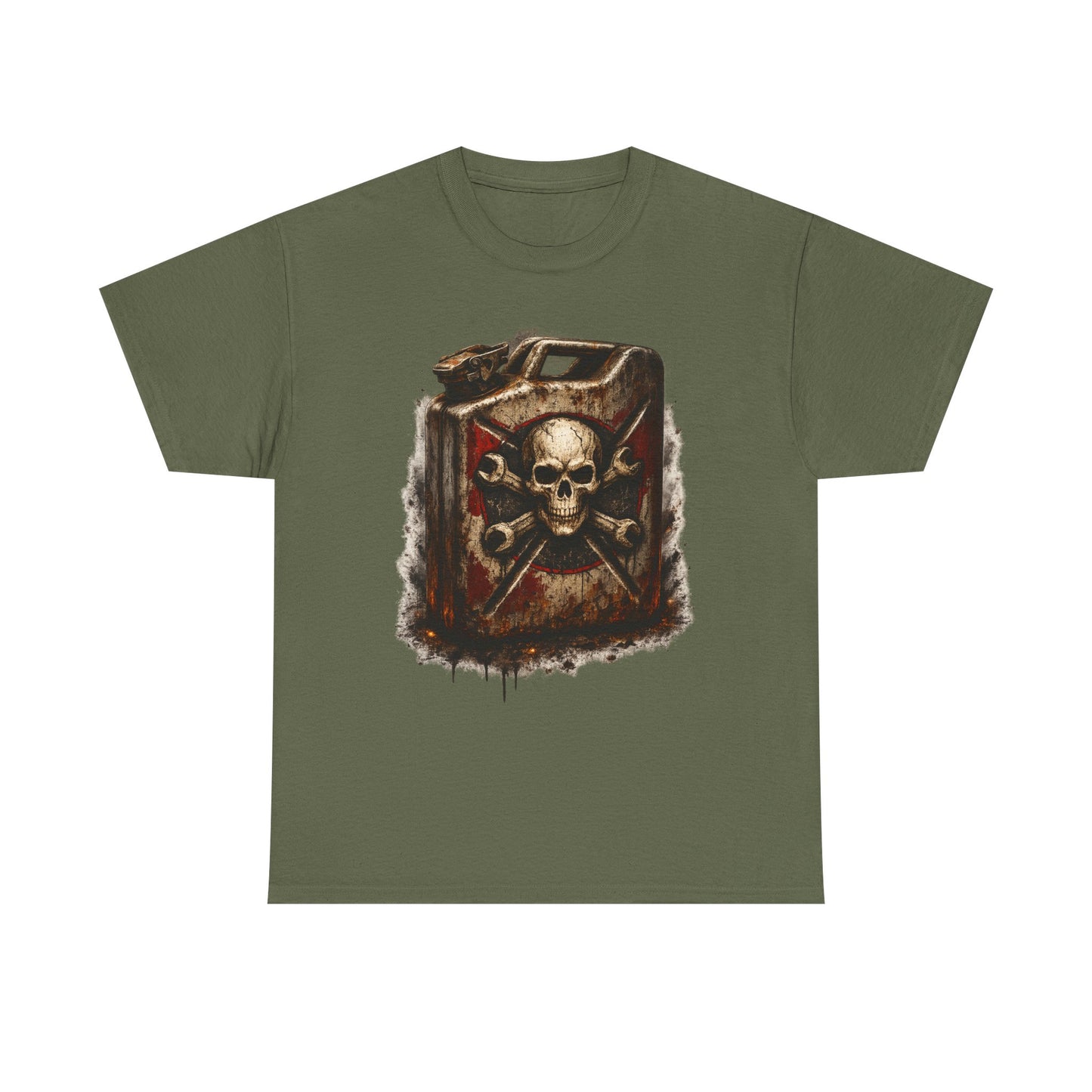 Skull Fuel Can T-Shirt | Outlaw Garage Jerry Can Graphic