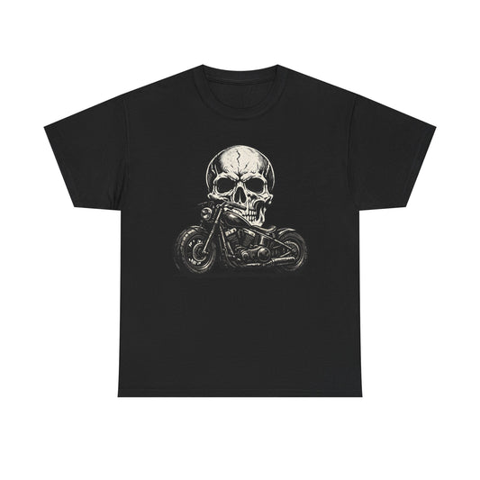 Skull Bobber T-Shirt | Outlaw Biker Motorcycle Graphic
